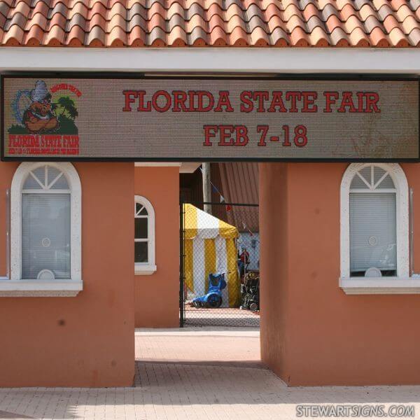 Business Sign for Florida State Fairgrounds