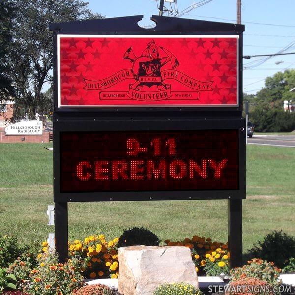 Municipal Sign for Hillsborough Volunteer Fire Company No. 2