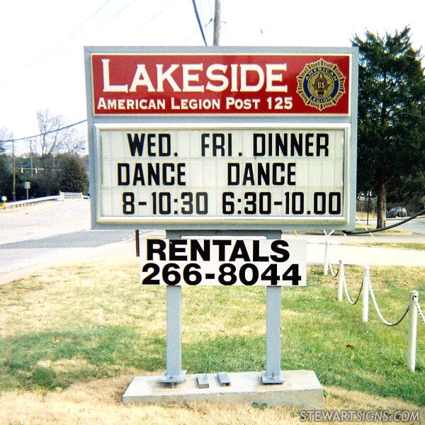 Civic Sign for American Legion Post 125