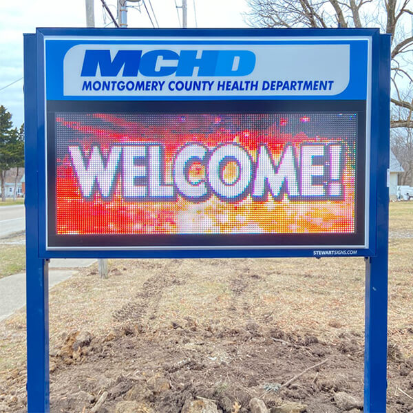 Municipal Sign for Montgomery County Health Department