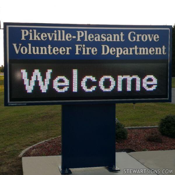 Municipal Sign for Pikeville Pleasant Grove Volunteer Fire Department