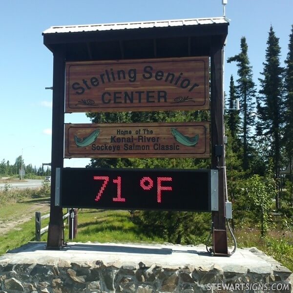 Municipal Sign for Sterling Area Senior Center