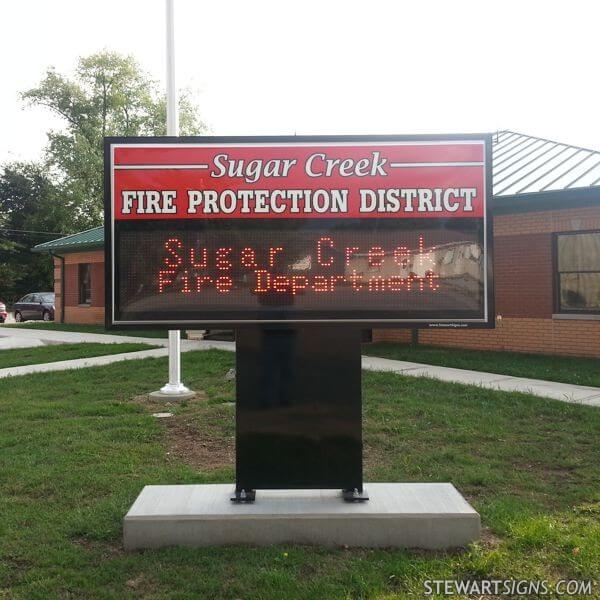 Municipal Sign for Sugar Creek Fire Protection District