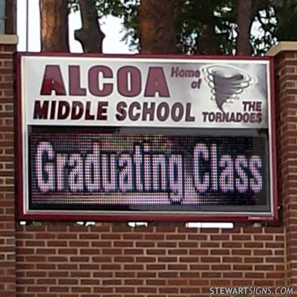 School Sign for Alcoa Middle School