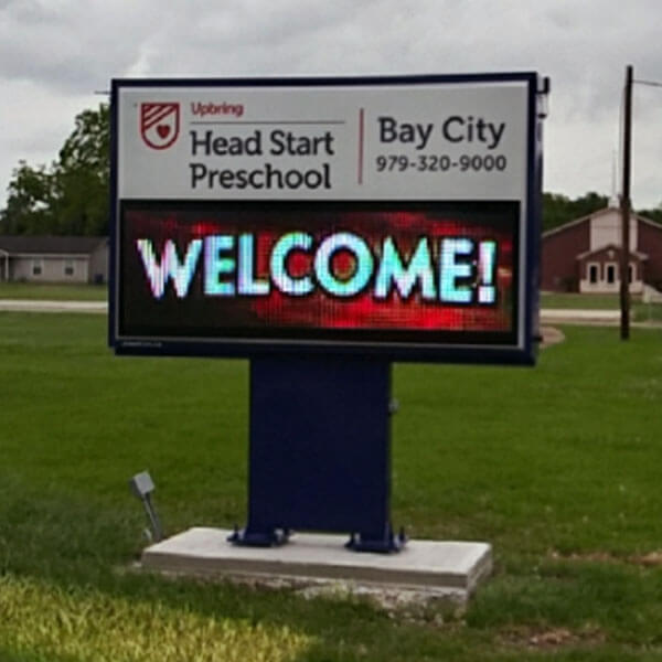 School Sign for Bay City Head Start