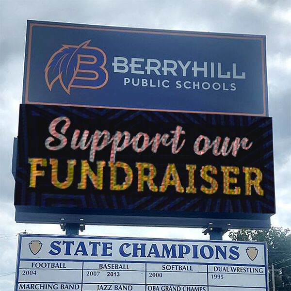 School Sign for Berryhill Public Schools