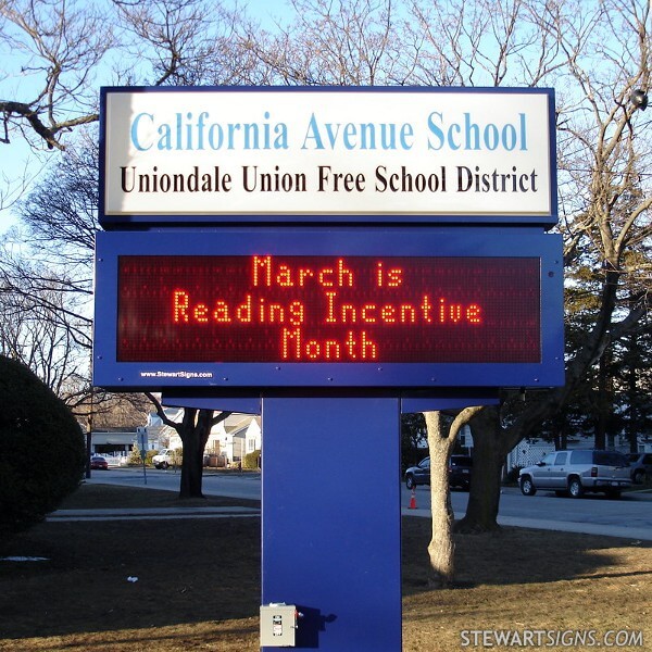 School Sign for California Avenue School