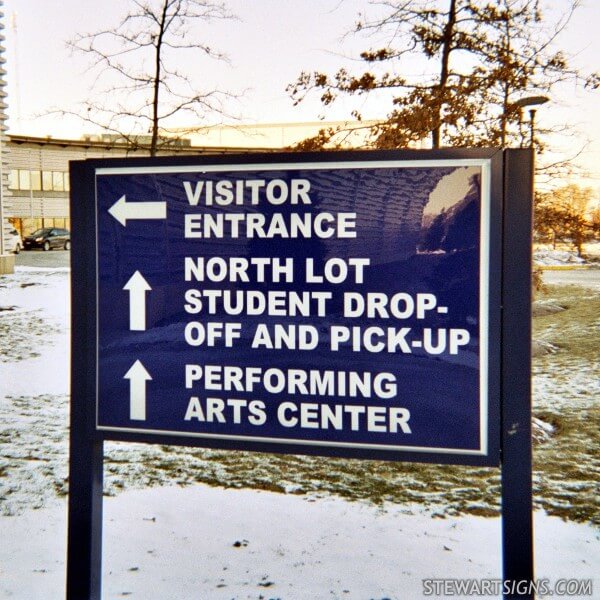 School Sign for Carl Sandburg High School Orland Park, IL