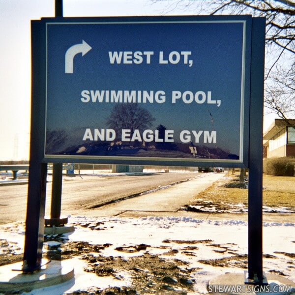 School Sign for Carl Sandburg High School