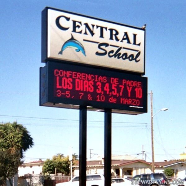 School Sign for Central Elementary School