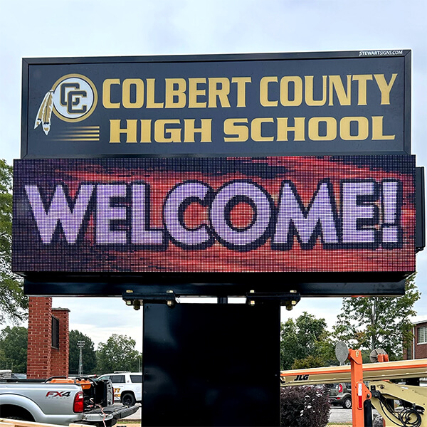 School Sign for Colbert County High School