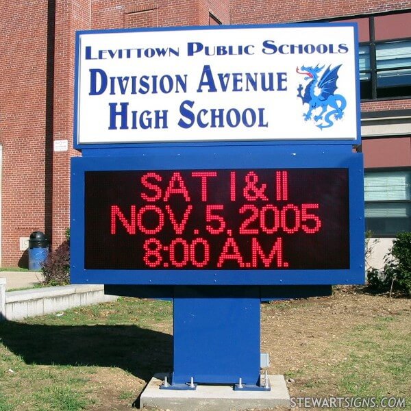 School Sign for Division Avenue High School