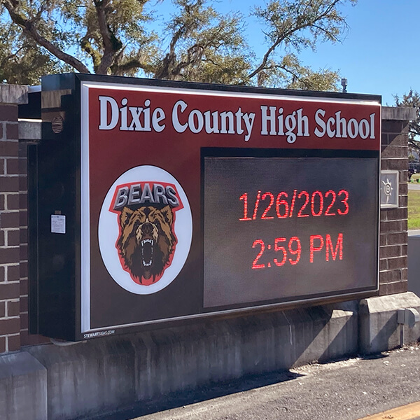 School Sign for Dixie County High School