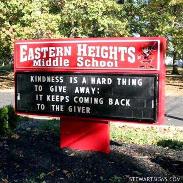 School Sign for Eastern Heights Middle School