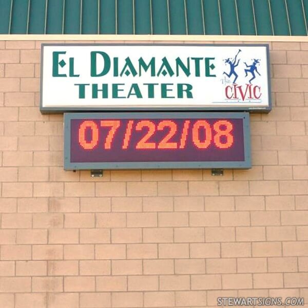 School Sign for El Diamante High School