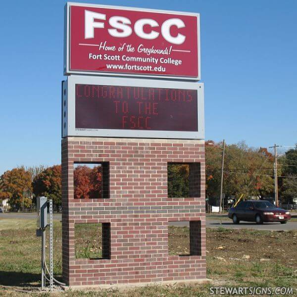 School Sign for Fort Scott Community College