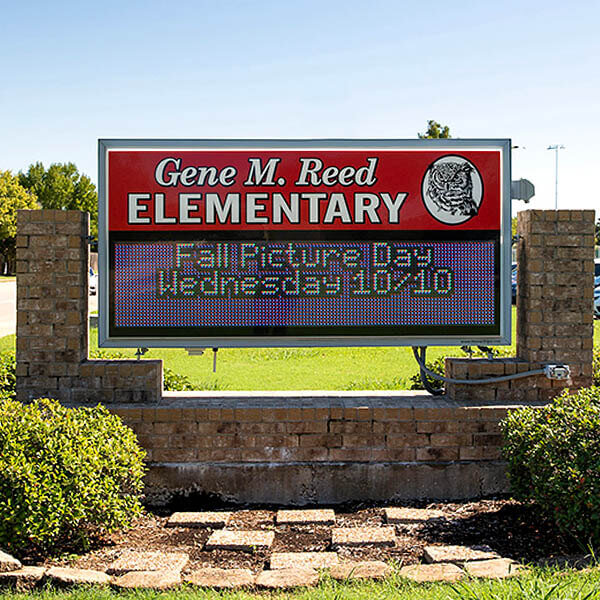 School Sign for Gene M Reed Elementary School