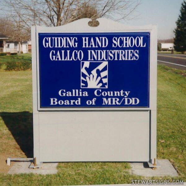 School Sign for Guiding Hand School