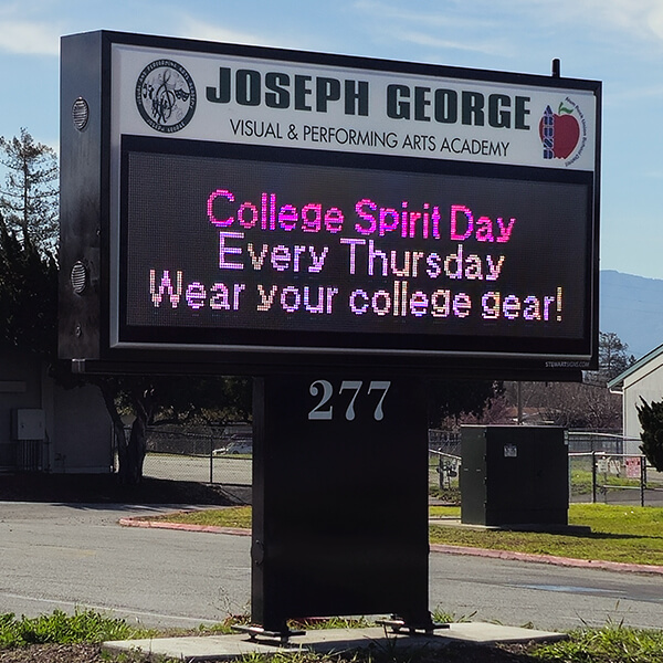 School Sign for Joseph George Middle School