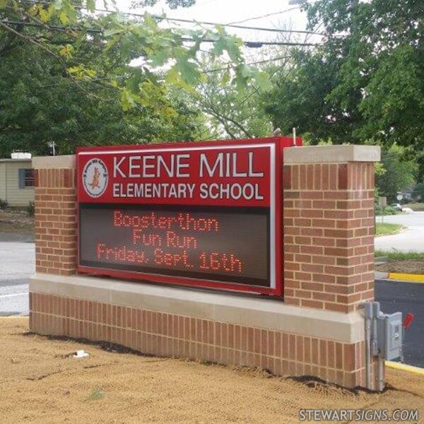 School Sign for Keene Mill Elementary School