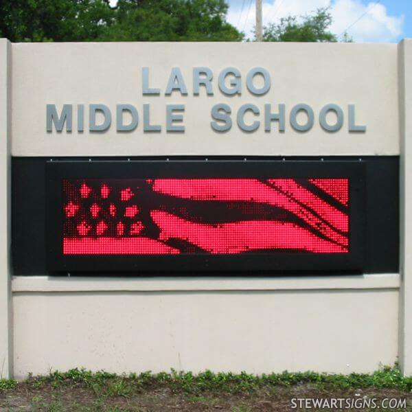 School Sign for Largo Middle School