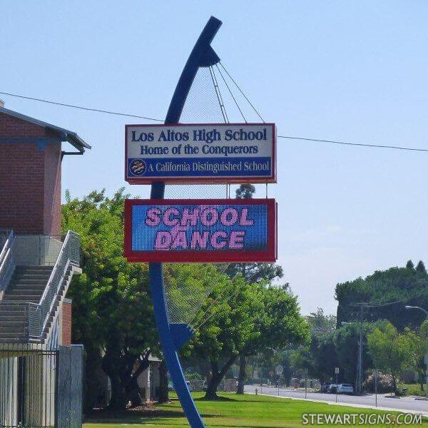 School Sign for Los Altos High