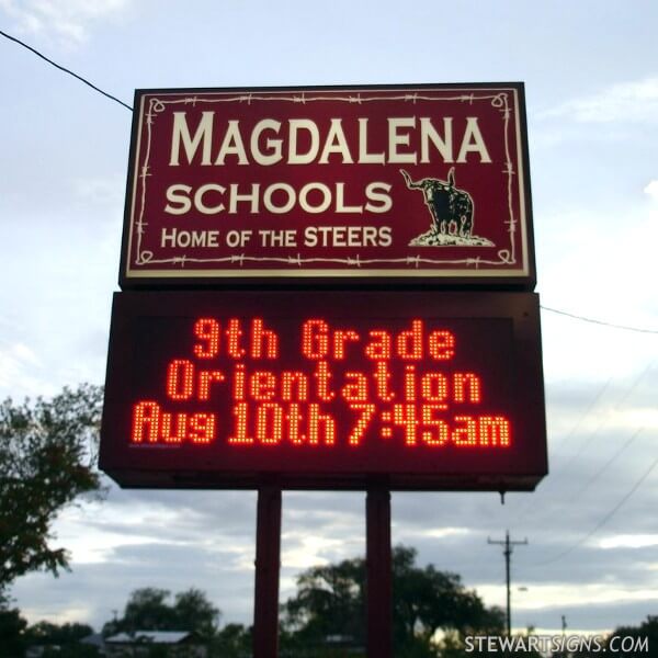 School Sign for Magdalena Municipal School