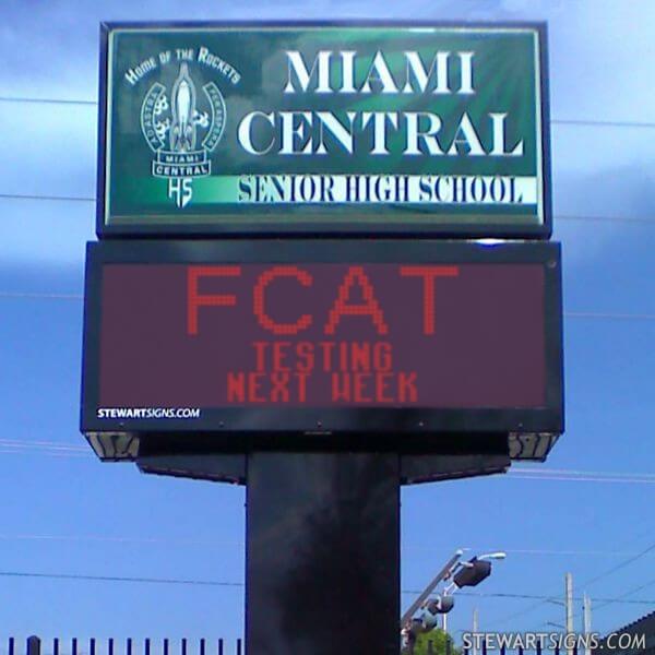 School Sign for Miami Central Senior High School