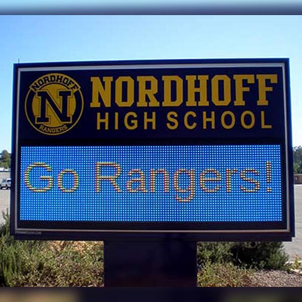 School Sign for Nordhoff High School