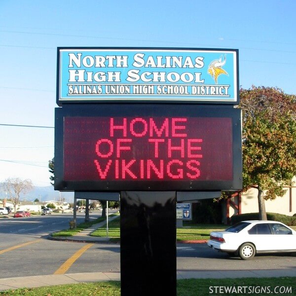 School Sign for North Salinas High School