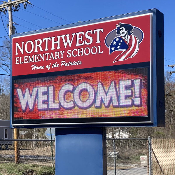 School Sign for Northwest Elementary School