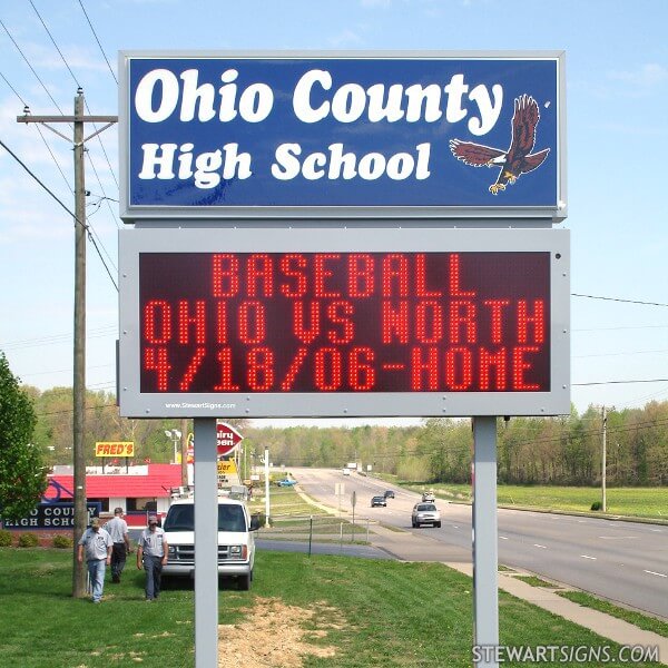 School Sign for Ohio County High School