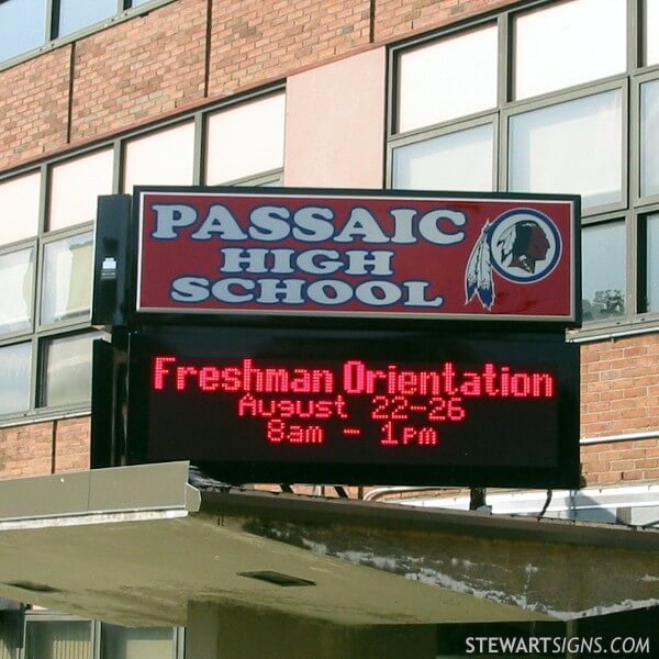 School Sign for Passaic High School