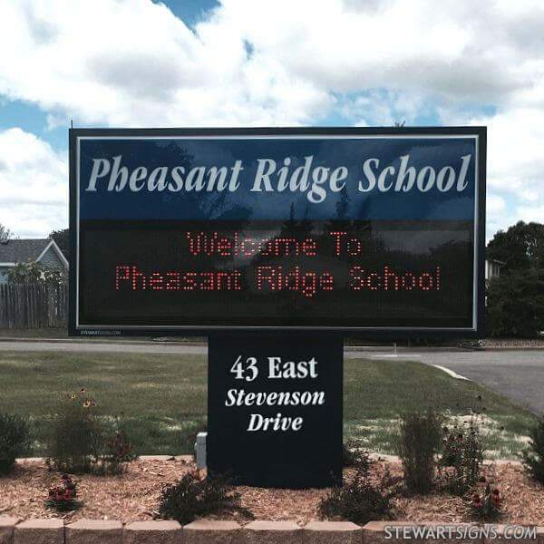 School Sign for Pheasant Ridge Primary School