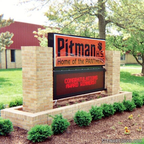 School Sign for Pitman High School