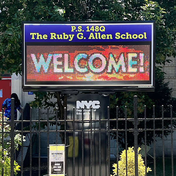 School Sign for Ps 148 Queens