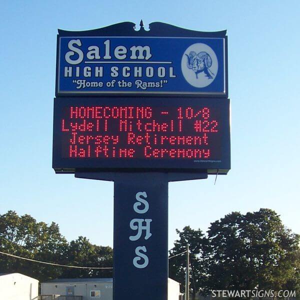 School Sign for Salem High School