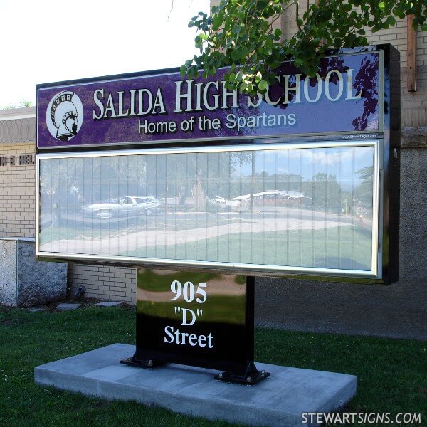 School Sign for Salida High School