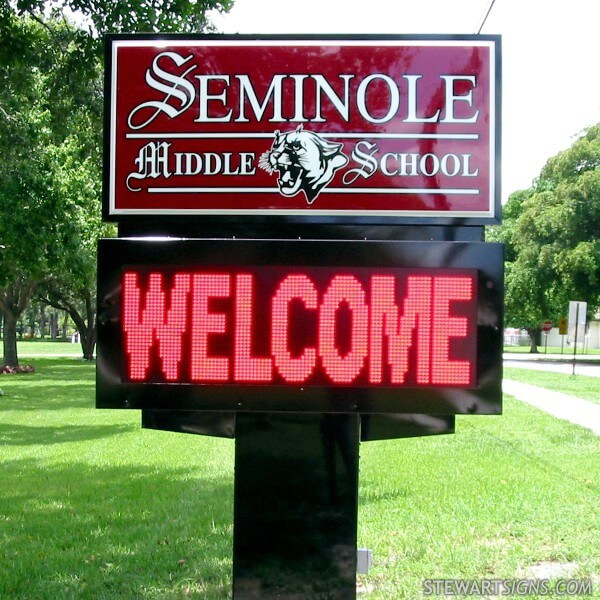 School Sign for Seminole Middle School