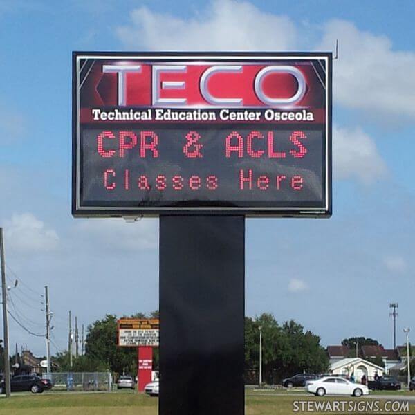 School Sign for Technical Education Center of Osceola County