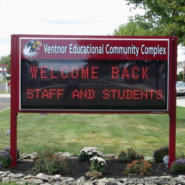 School Sign for Ventnor Educational Community Complex