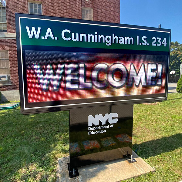 School Sign for I.s. 234 W A Cunningham