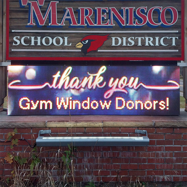 School Sign for Wakefield Marenisco School