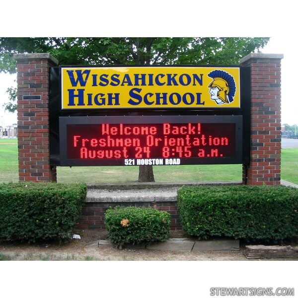 School Sign for Wissahickon High School