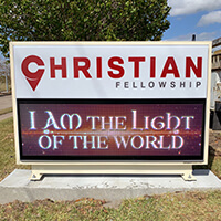 Church Sign for Wimauma Community Church of God - Wimauma, FL