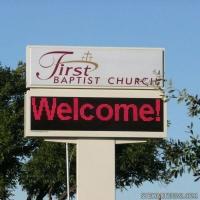 Church Sign for First Baptist Church - Cuero, TX