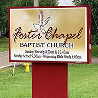 Church Sign for Burnett Ave Baptist Church - Louisville, KY