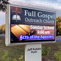 Church Sign for Our Savior Lutheran - Zephyrhills, FL