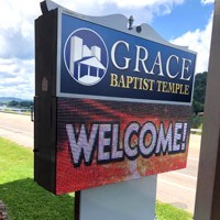 Church Sign for Bible Baptist Church - El Reno, OK