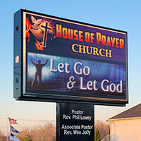 Church Sign for Abundant Life Church - Garland, TX